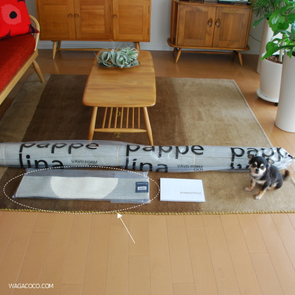 パペリナ】プレゼントキャンペーンのヴェラを玄関に敷いてみました