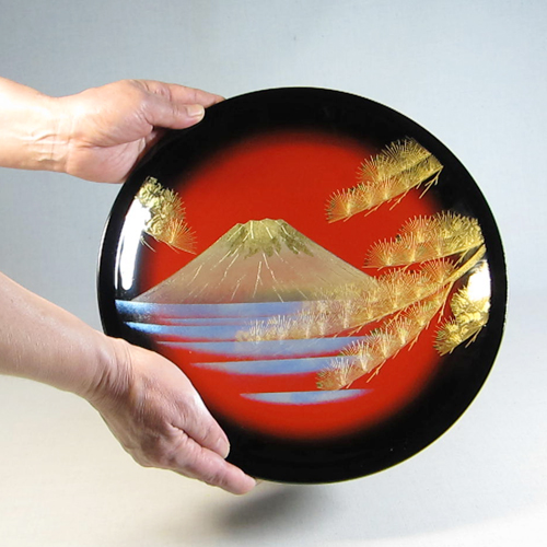 輪島塗漆器の工房直販 輪島塗太郎 / 輪島市 塗太郎 / 輪島塗 飾皿 手彫