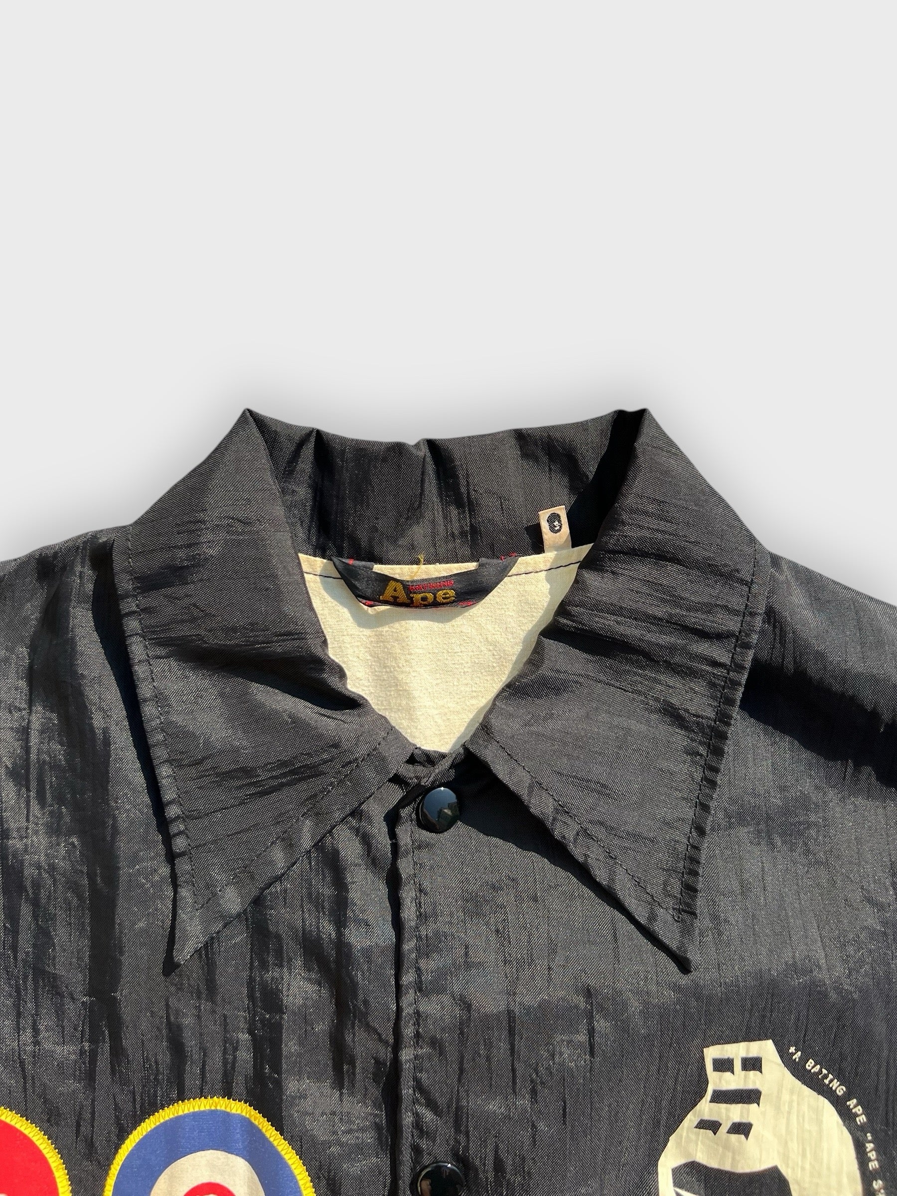90s A BATHING APE COACH JACKET BLACK / L – WAKUI