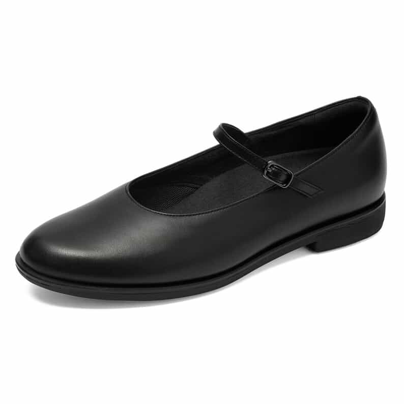 美品✨ペダラ エナメル フラットシューズ 24.0 2E リボン ブラック 美