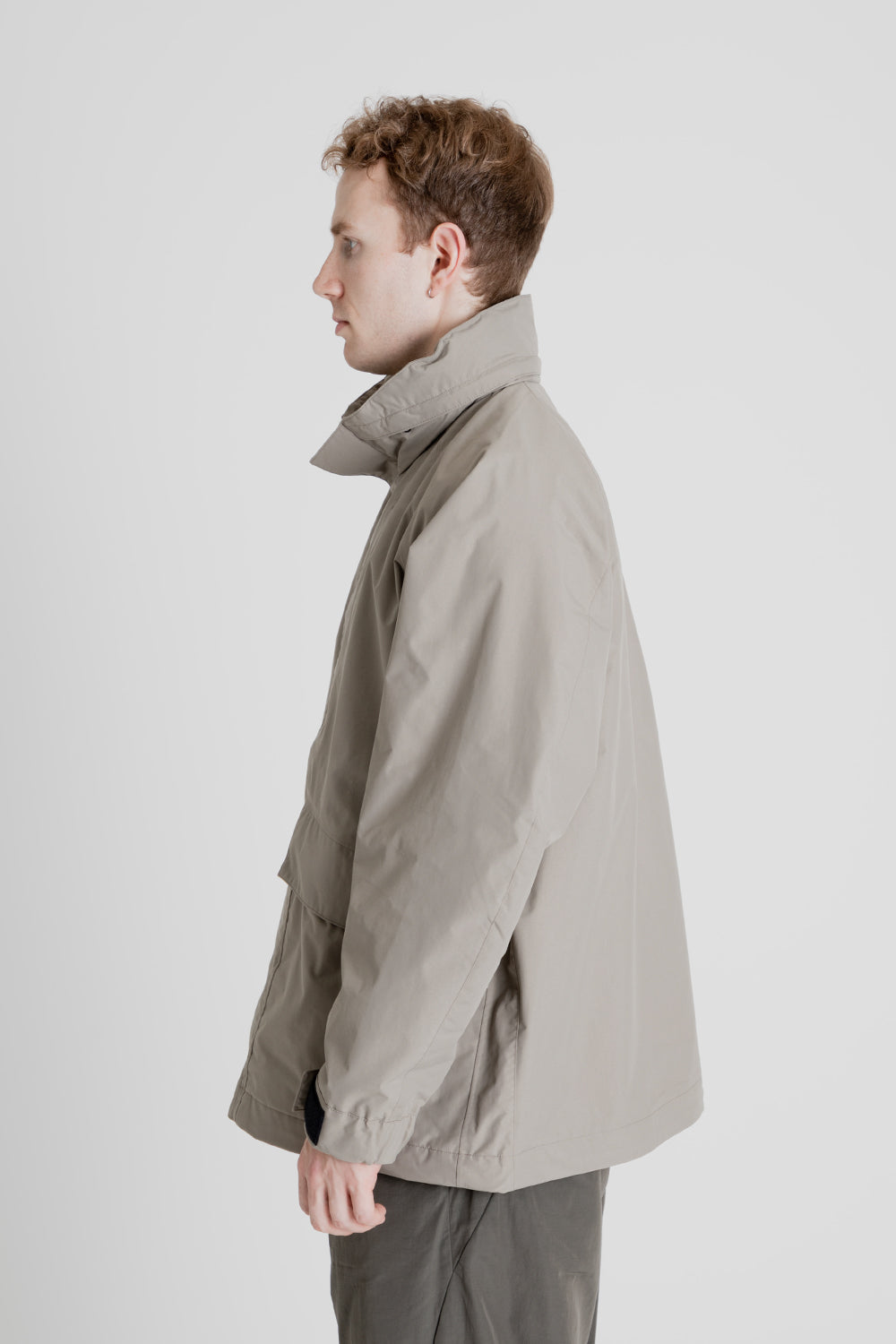 Goldwin Pertex Shield Act Rover Jacket in Grayish Sand | Wallace