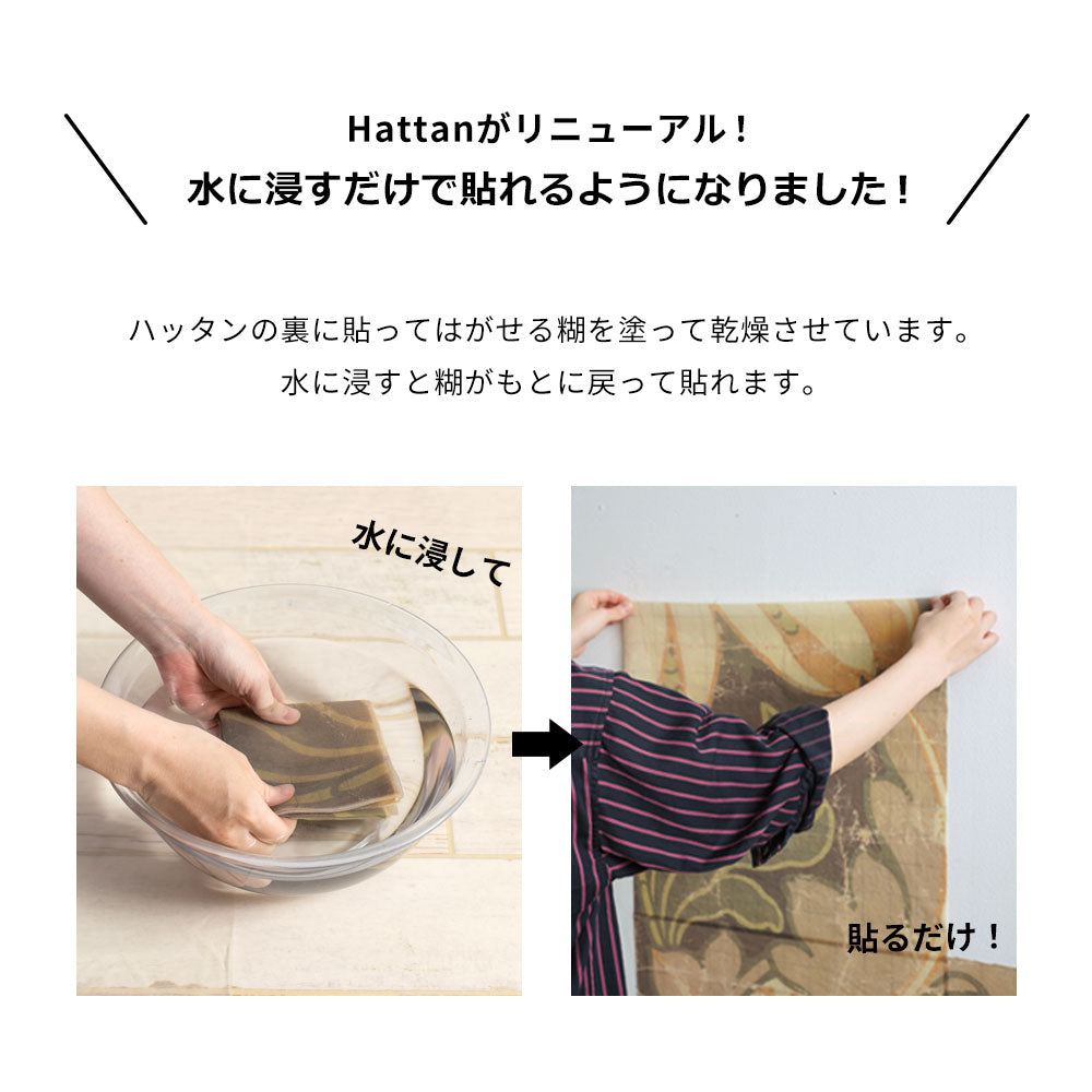 はがせる 壁紙 【Hattan Pattern】NLXL BIG PATTERN 