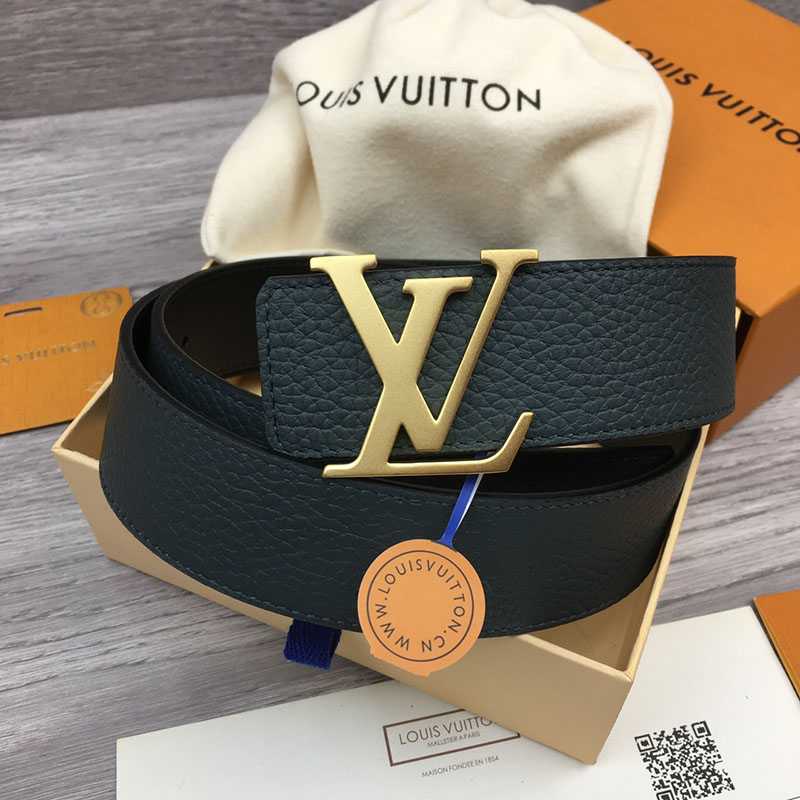 ルイヴィトン ベルト・LV イニシャル 40MM リバーシブル ブラック