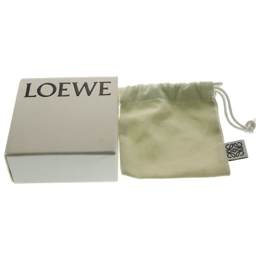 LOEWE(ロエベ) アナグラム ブローチ バッジ ゴールド×シルバー×ピンク