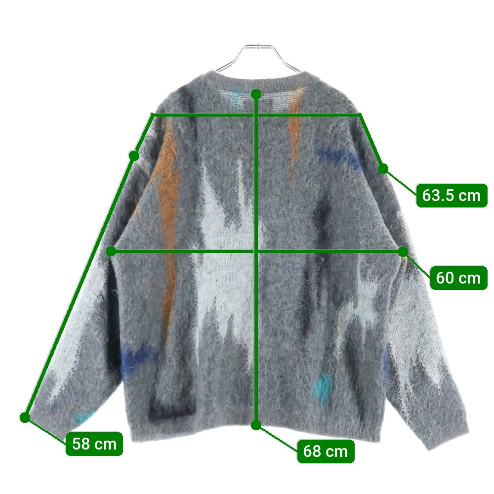 YOKE(ヨーク) 22AW STILL JACQUARD CREWNEC モヘア混 クルーネック