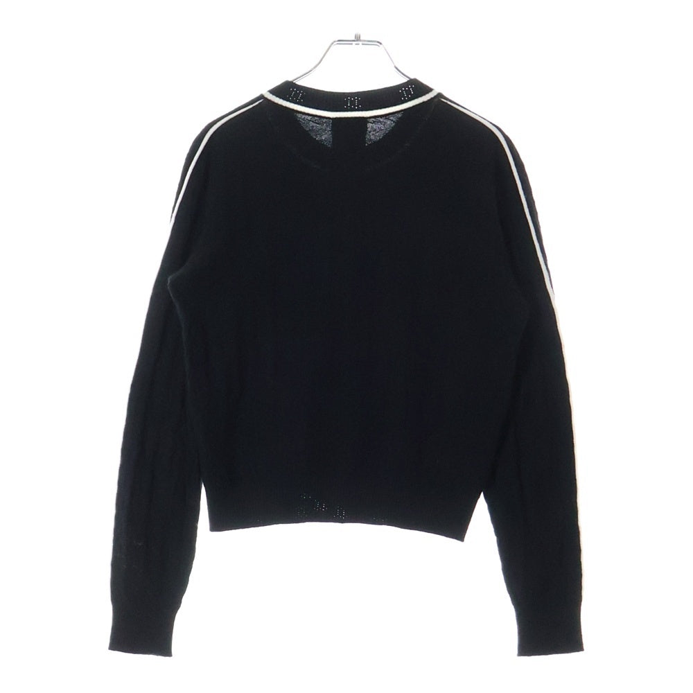 CHANEL(シャネル) カメリア ココマークボタン サイドライン カシミヤ