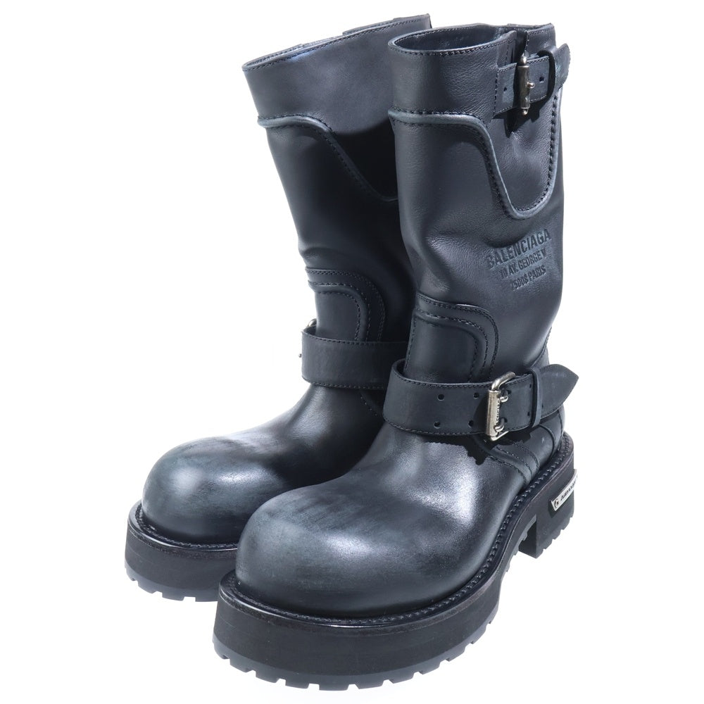 BALENCIAGA(バレンシアガ) VENOM ヴェノムレザーロングブーツ ブラック