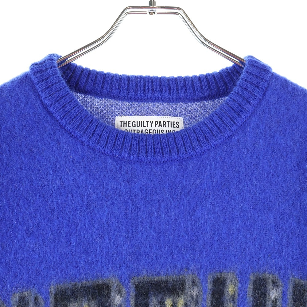 WACKO MARIA(ワコマリア) 23AW LOGO MOHAIR KNIT JACQUARD SWEATER