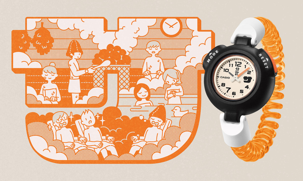 100℃のサウナに挑むタフネスギア 待望のサウナー専用腕時計「サ時計