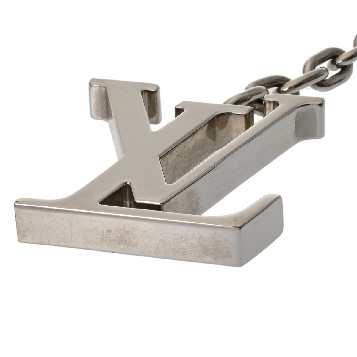 ルイ ヴィトン LVイニシャル バッグチャーム シルバー金具 M65071