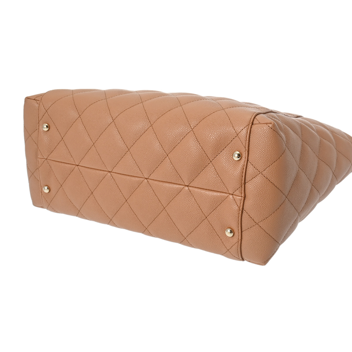 シャネル マトラッセ チェーントート ベージュ グレインドカーフスキン