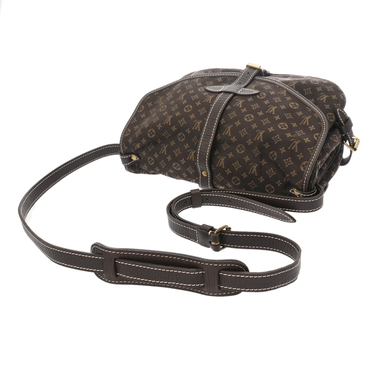 ルイ ヴィトン モノグラムミニラン ソミュール 30 エベヌ M95227