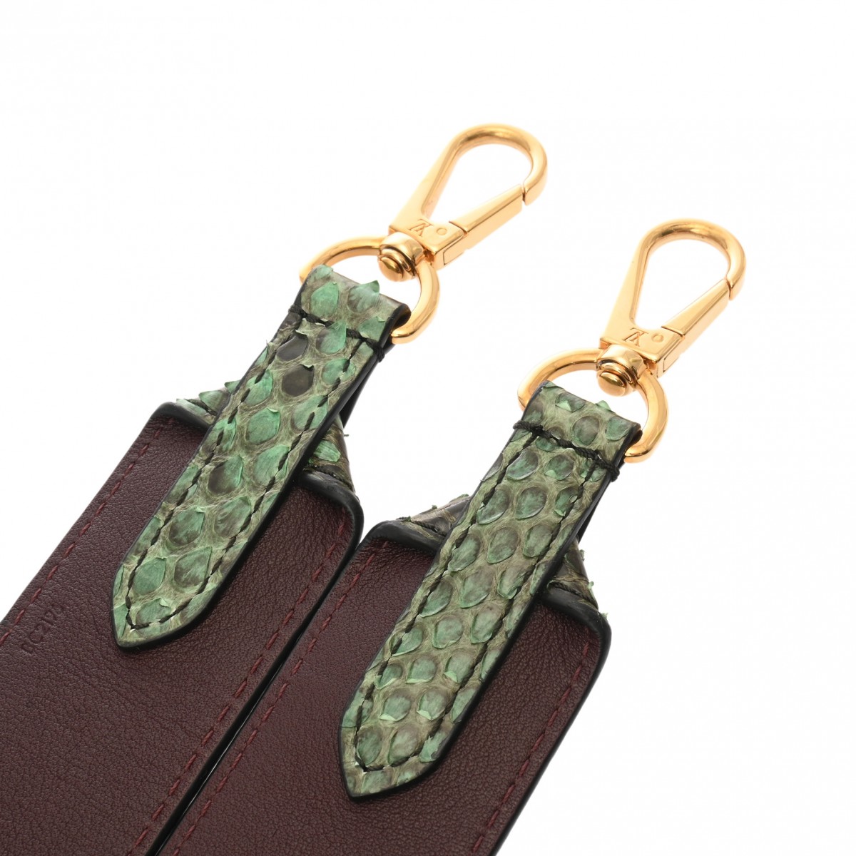 ルイ ヴィトン ショルダーストラップ グリーン パイソン ユニセックス