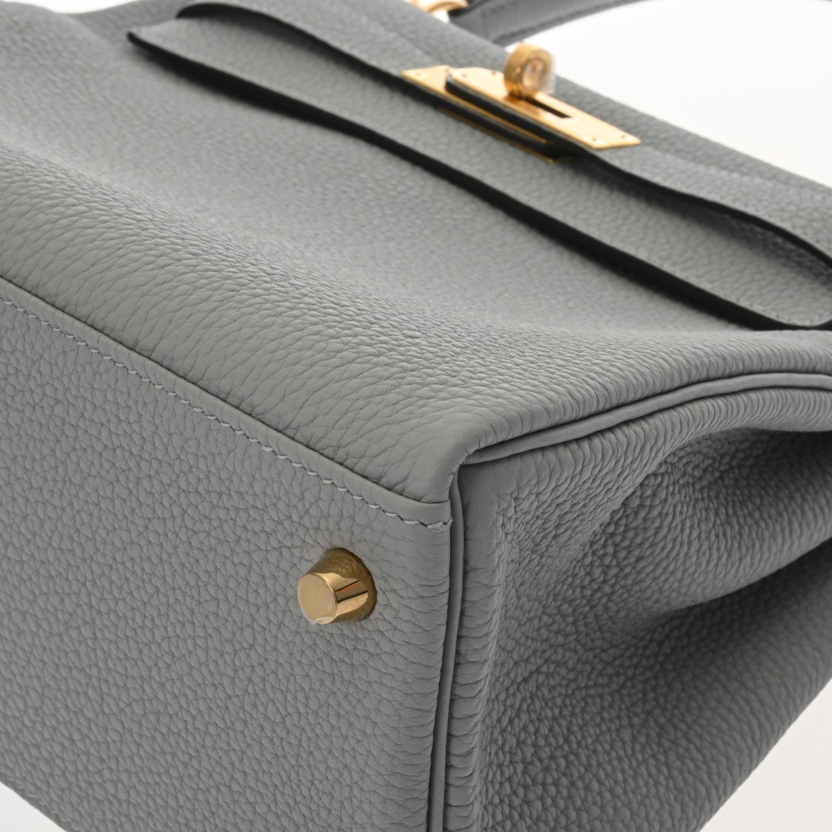 エルメス ケリー 28 内縫い ブルーグラシエ トリヨンクレマンス