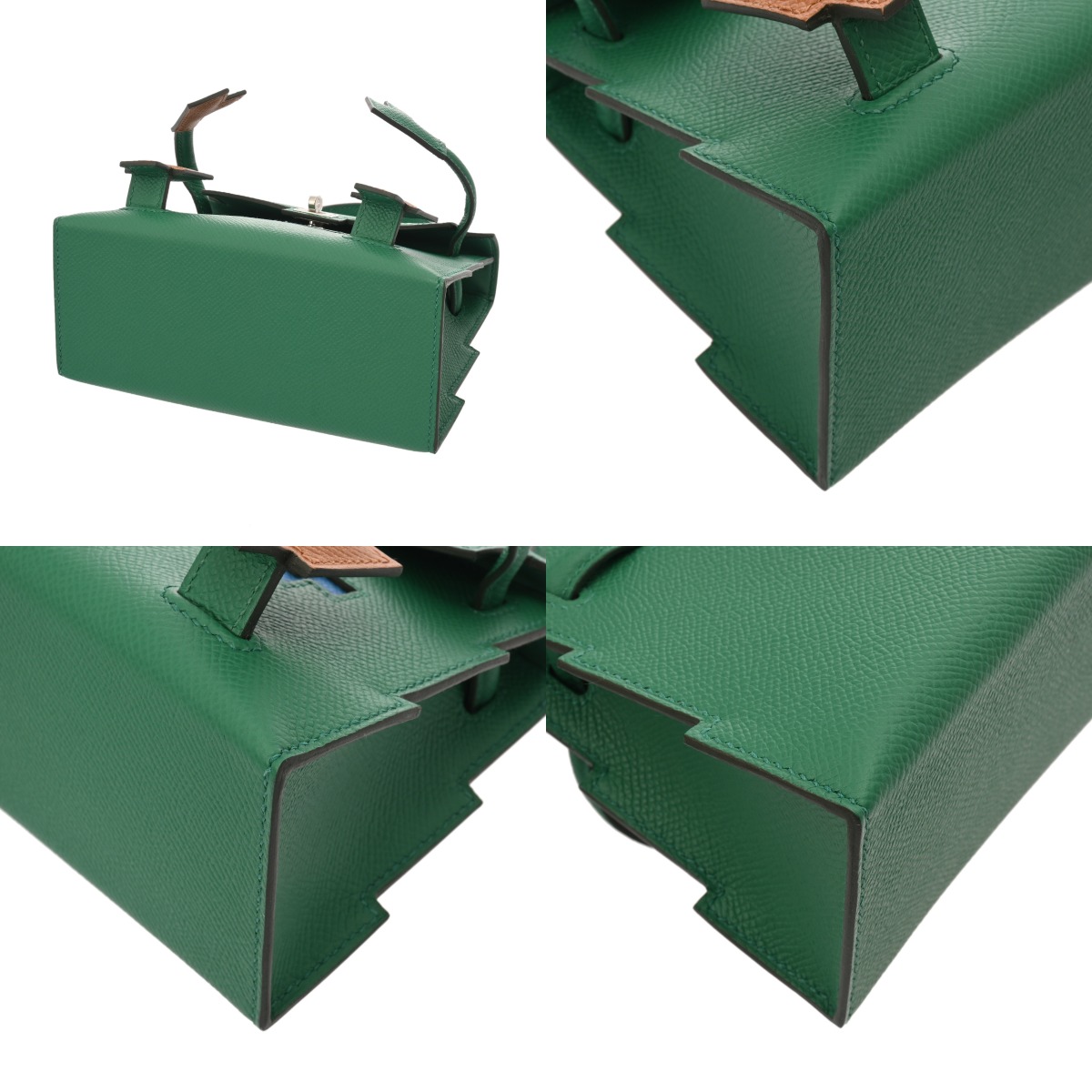 エルメス ケリー ドール ピクト ヴェールヴェルティゴ/ゴールド/ブルー