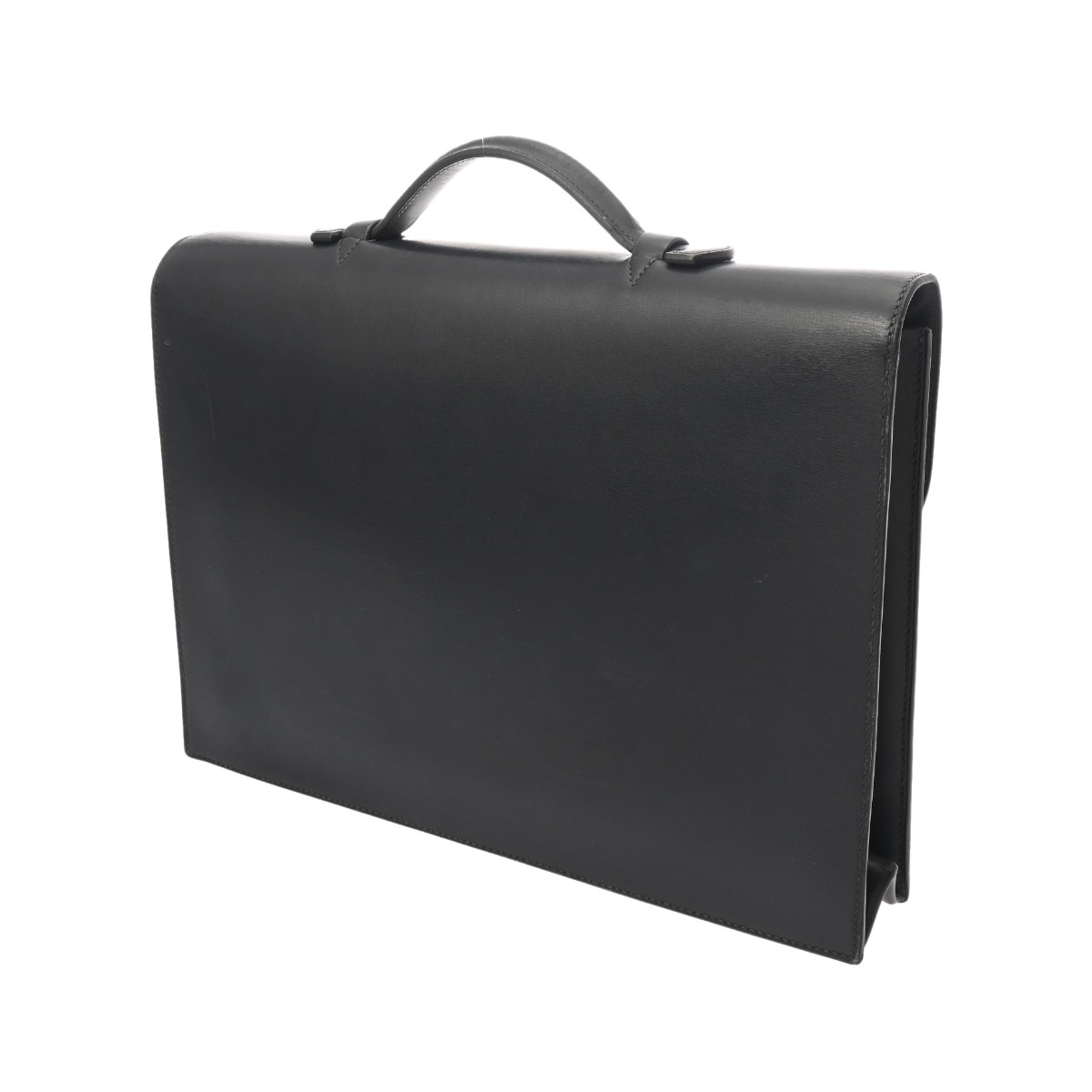 エルメス サックアデペッシュ 34 ブルーインディゴ ボックスカーフ