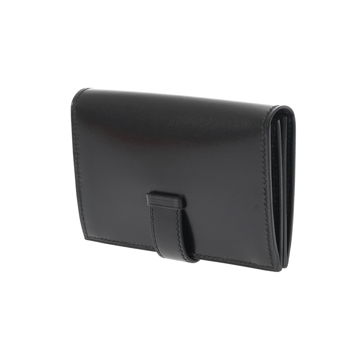 エルメス ベアン カードケース モノクローム ブラック/ブラック金具