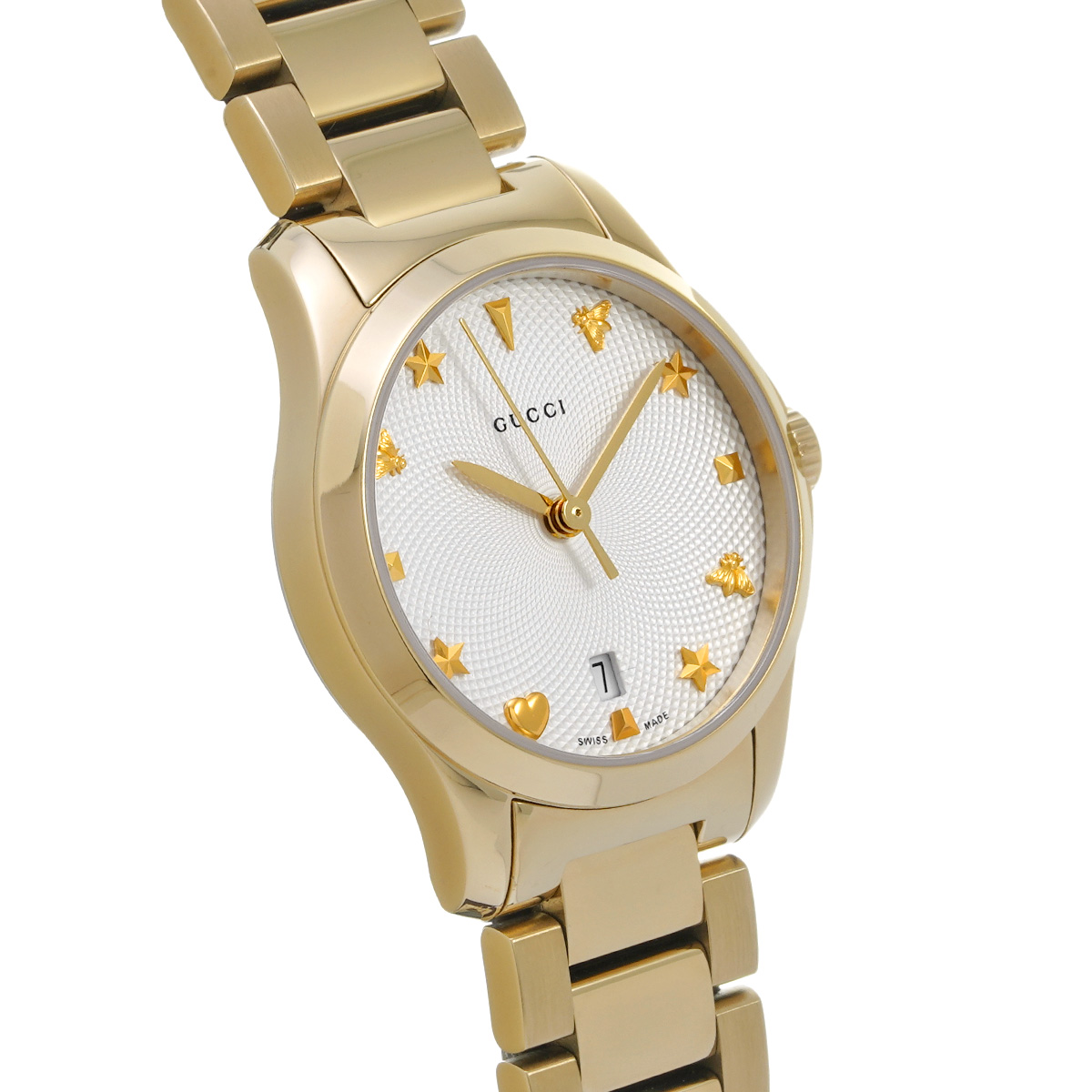 グッチ Gタイムレス 126.5 シルバー レディース 時計 【中古