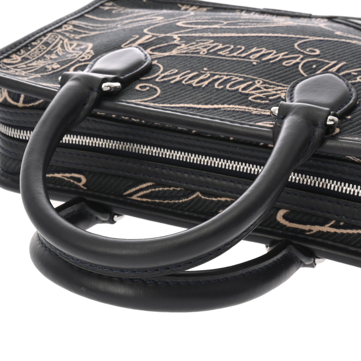 ベルルッティ アンジュール ガリバー ネイビー スクリットアラベスク