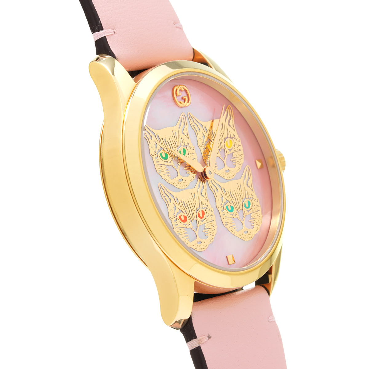 グッチ Gタイムレス キャット YA1264132 ピンクシェル レディース 時計