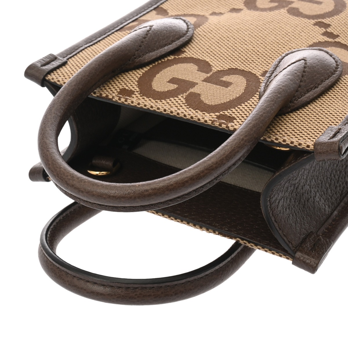 グッチ ジャンボGG ミニ トートバッグ 2WAY ベージュ/ブラウン