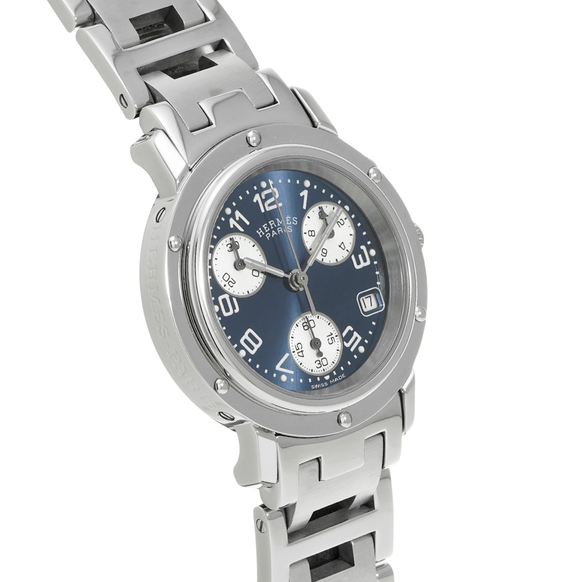 エルメス クリッパー クロノグラフ CL1.310 ブルー レディース 時計