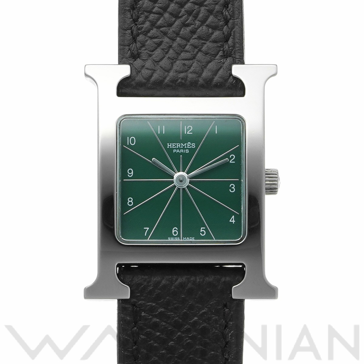エルメス Hウォッチ HH1.210 グリーン レディース 時計 【中古