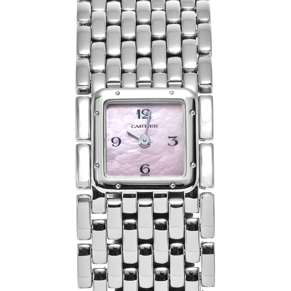 カルティエ パンテール リュバン W61003T9 ピンクシェル レディース