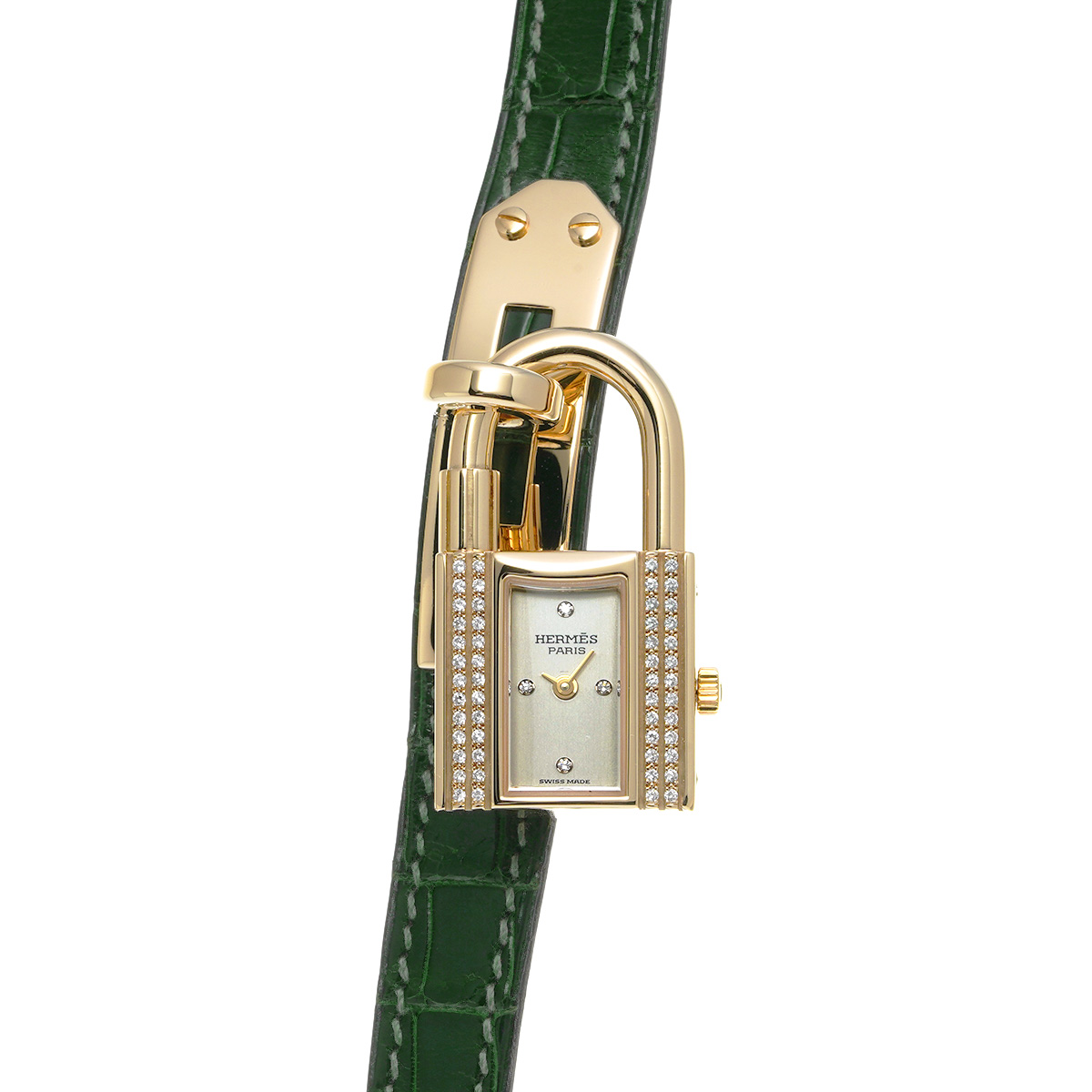 エルメス ケリーウォッチ KE1.272 シルバー/ダイヤモンド レディース