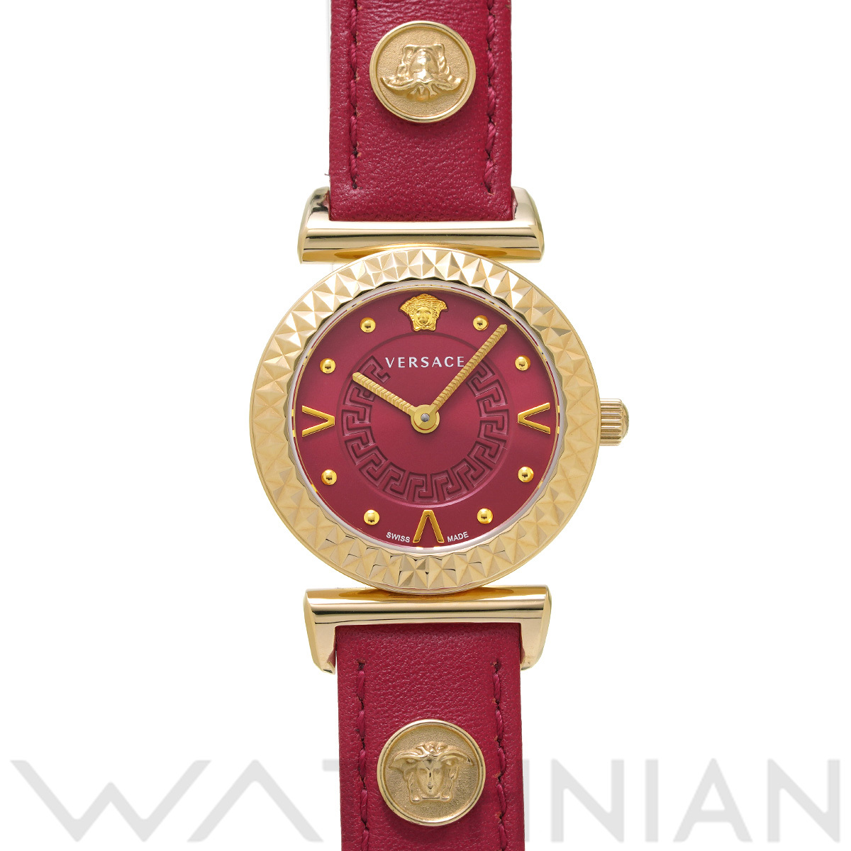 ヴェルサーチ ミニ ヴァニティ VEAA00318 レッド レディース 時計