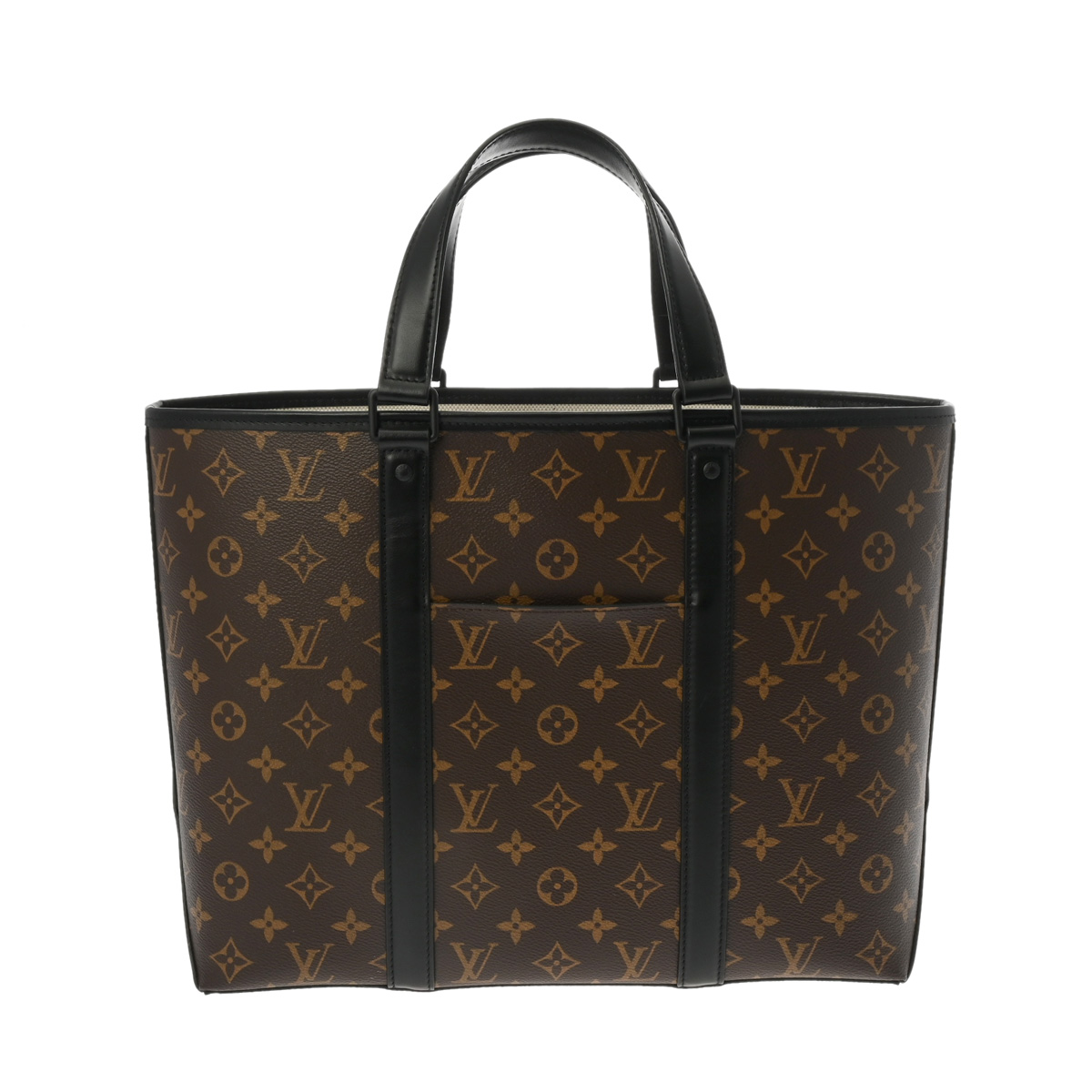 ルイ ヴィトン モノグラムマカサー ウィークエンド トート PM ブラウン