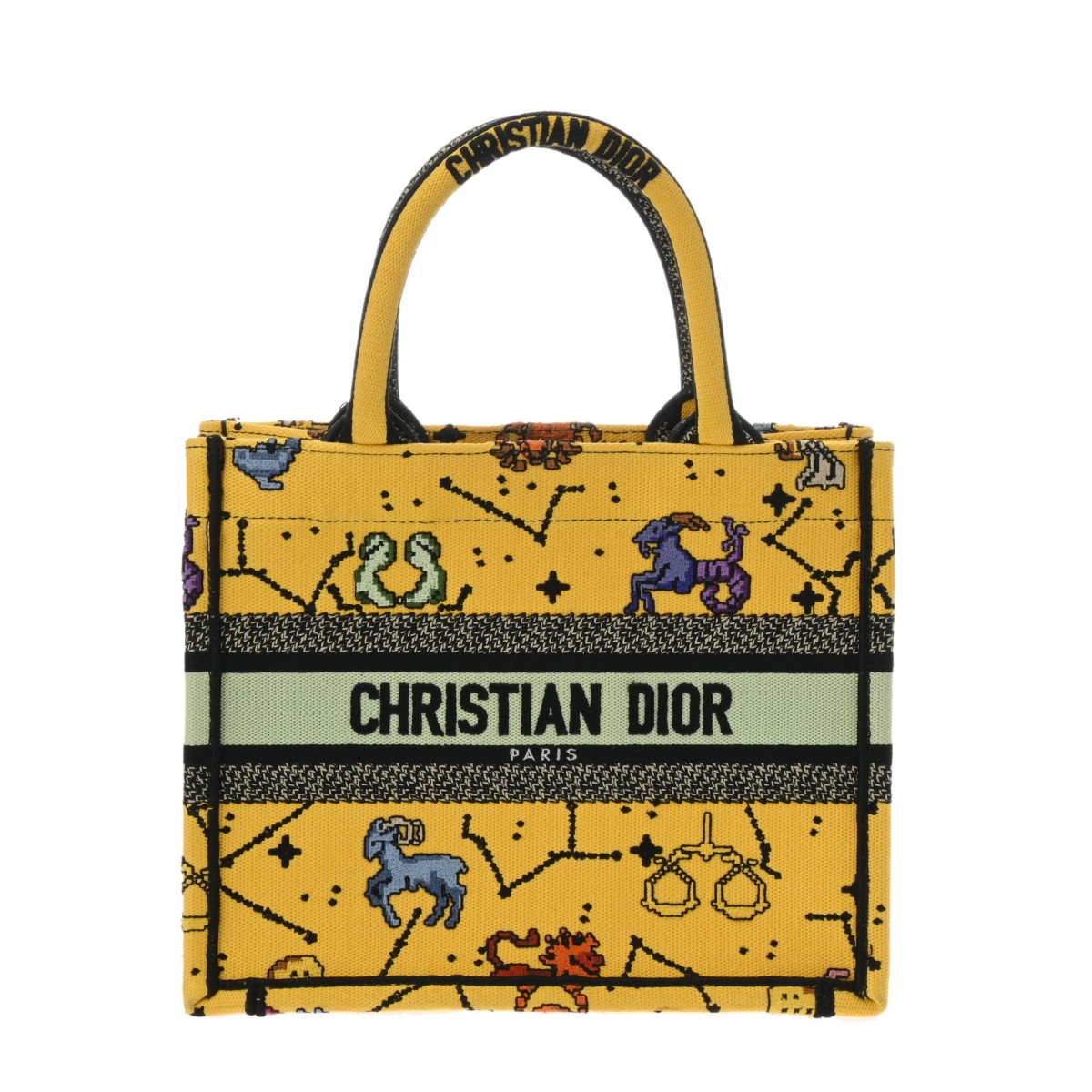 ディオール ブックトート スモール ピクセルゾディアックエンブロイ