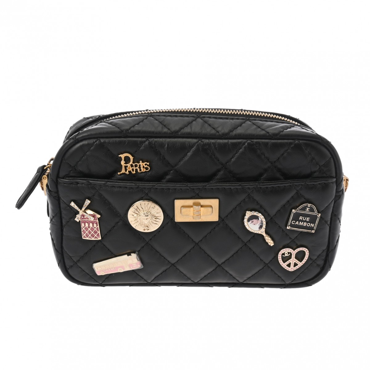 シャネル 2.55 マトラッセ チェーンショルダー カメラバッグ アイコン