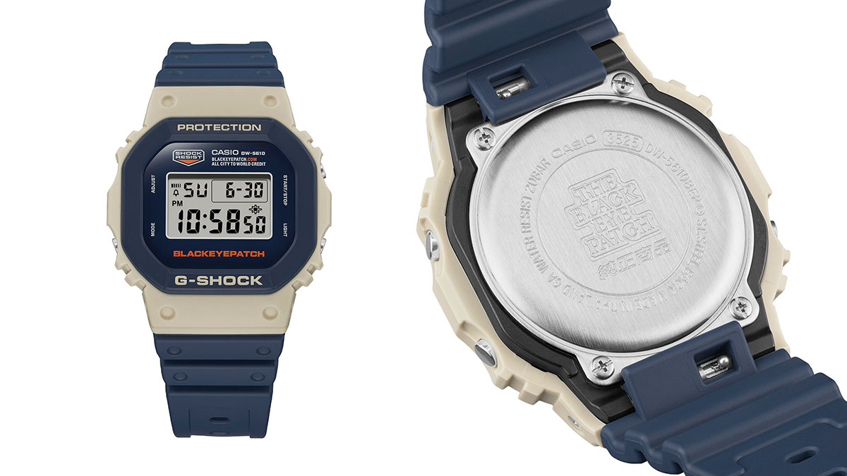 Gショックから、ブラックアイパッチとのコラボレーションモデルが