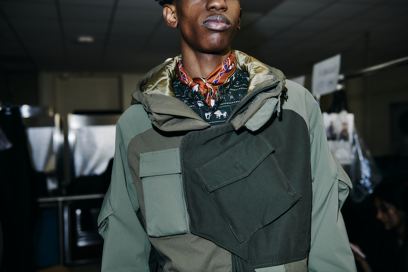 ホワイトマウンテニアリング×ネクサスセブン。機能生地を貼り合わせた