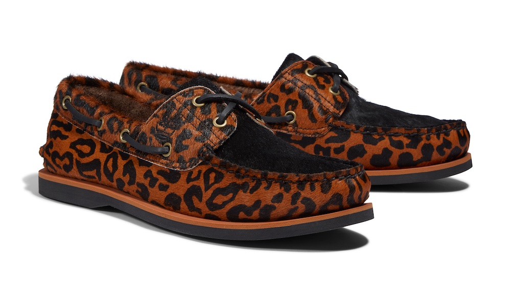 ティンバーランドの傑作デッキシューズをワコマリアがヒョウ柄に