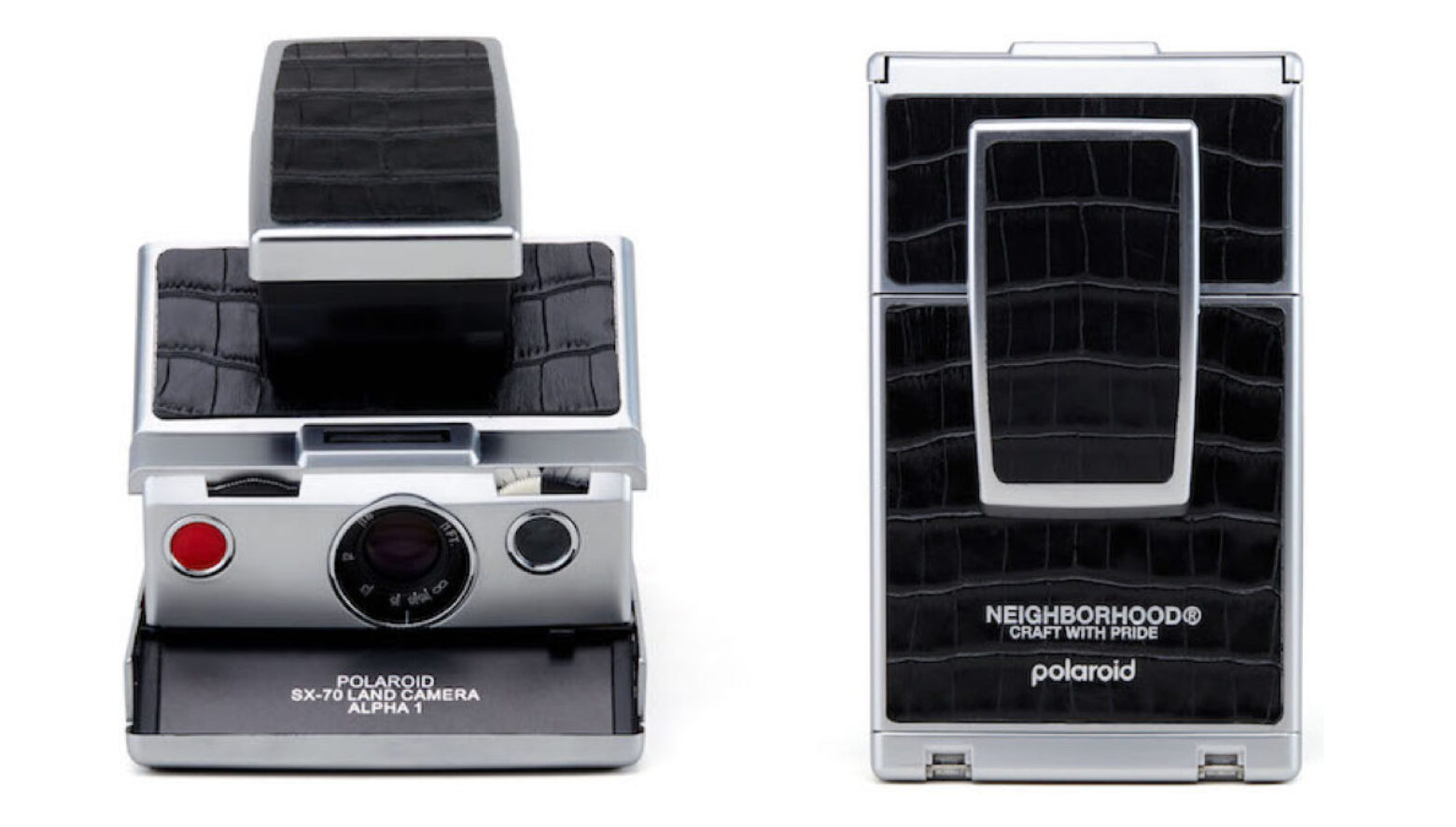 ネイバーフッドがコラボした、ポラロイド折りたたみ一眼レフの抽選販売