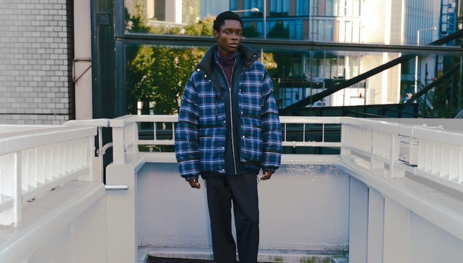 グラフペーパー × ヨークの、チェック使いが技アリな、両A面アウター