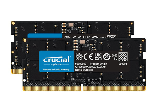 Crucial - DDR5 - kit - 32 GB: 2 x 16 GB - SO-DIMM 262-pin / PC5