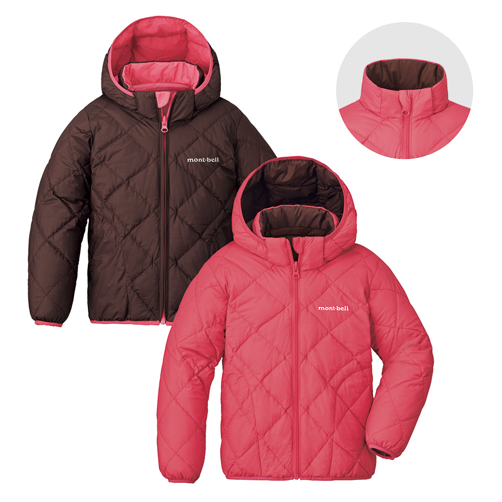 リバーシブル ダウンパーカ Kid's 100-130｜モンベル