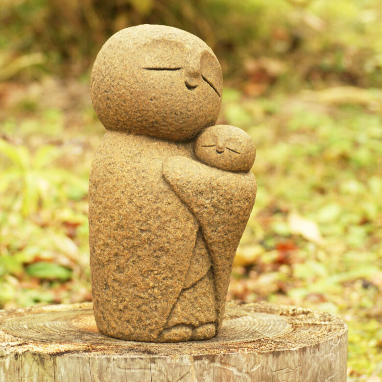 石神彫刻工房》親子地蔵 / 手彫り彫刻（25cm） | ネットの駅 かわさき