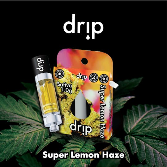Drip 1g Cartridge - Super Lemon Haze (Sativa) - Drip Vapes