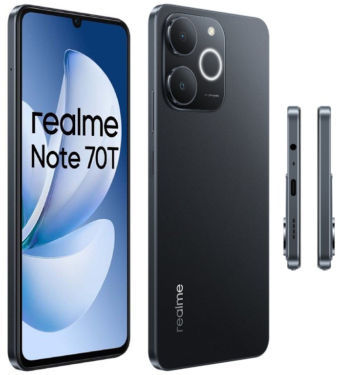 Realme Note 70T 5G RMX5313 Black 256GB 4GB RAM Gsm Unlocked Phone