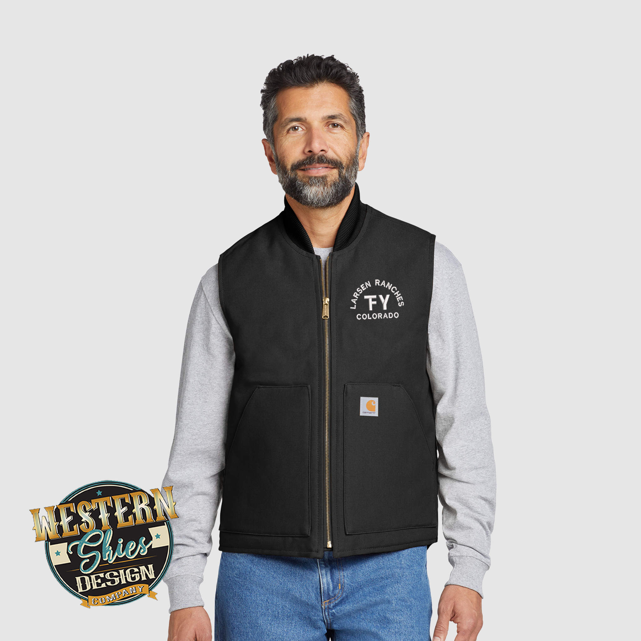 Carhartt Original Duck Vest - Custom Embroidery – Western Skies