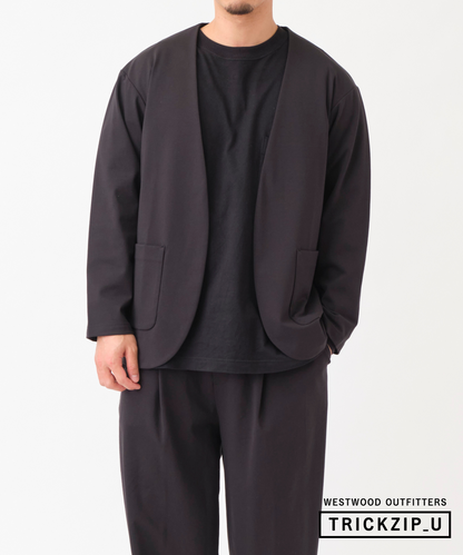 WWO きれいめポンチのビッグノーカラージャケット(ユニセックス