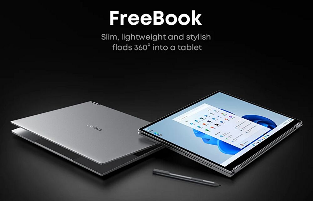 CHUWI FreeBook N100モデルのスペックと特徴。アスペクト比 3:2の液晶