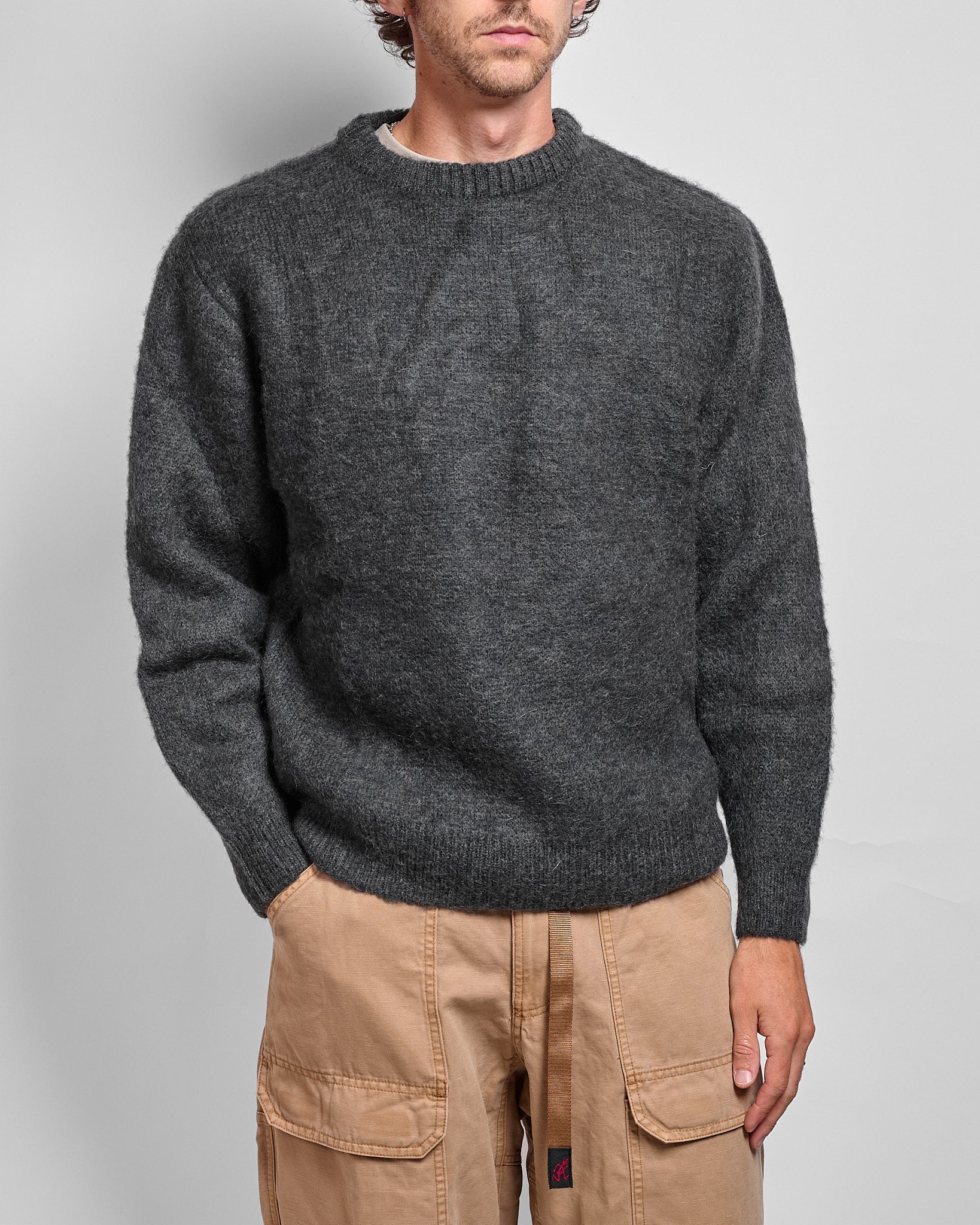 Mohair Sweater in Charcoal ~ Windthrow