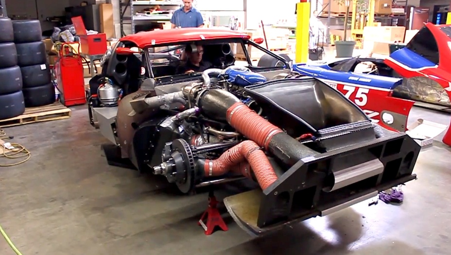 1994 Le Mans winning No. 75 Nissan 300ZX preps for Monterey