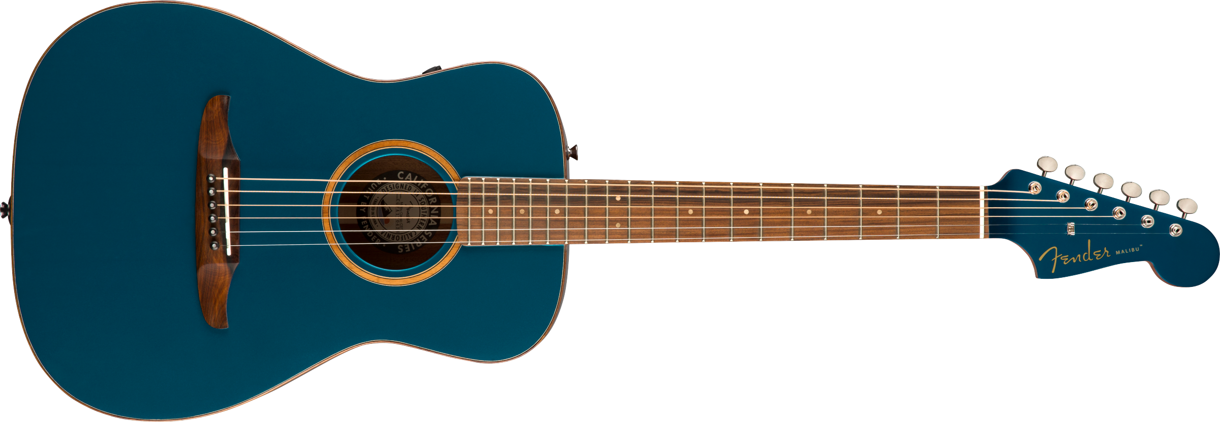 Fender Malibu Classic, Cosmic Turquoise w/bag - Willcutt Guitars