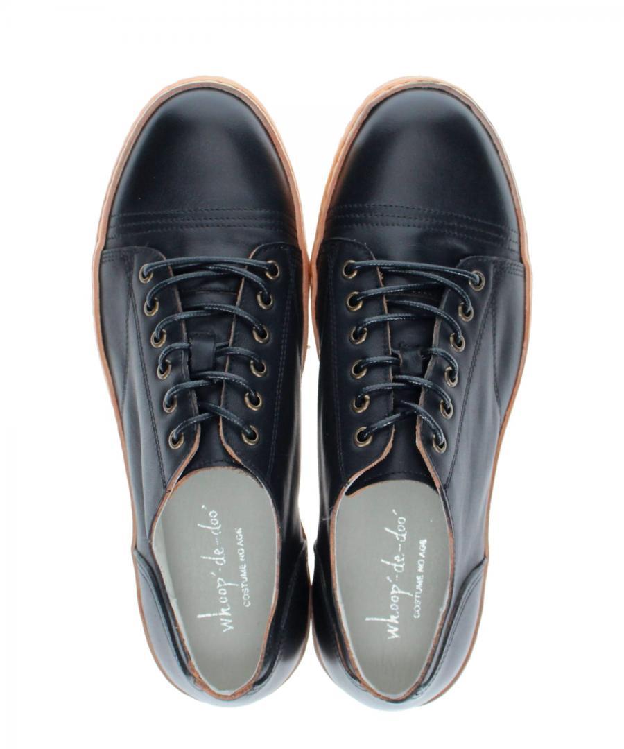 ヌメ革巻き レザースニーカー | カジュアルシューズ | whoop-de-doo